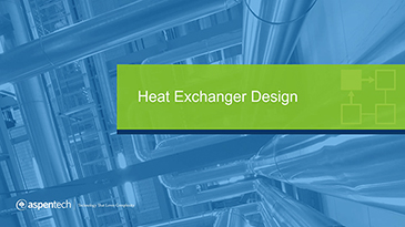 Heat Exchanger Design - Application Overview